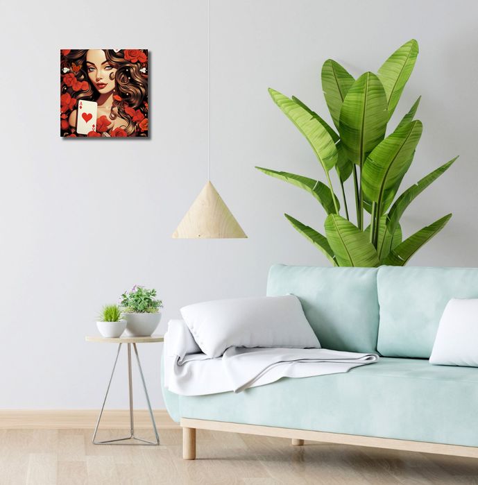 Obraz 30x30cm Różany Hazard