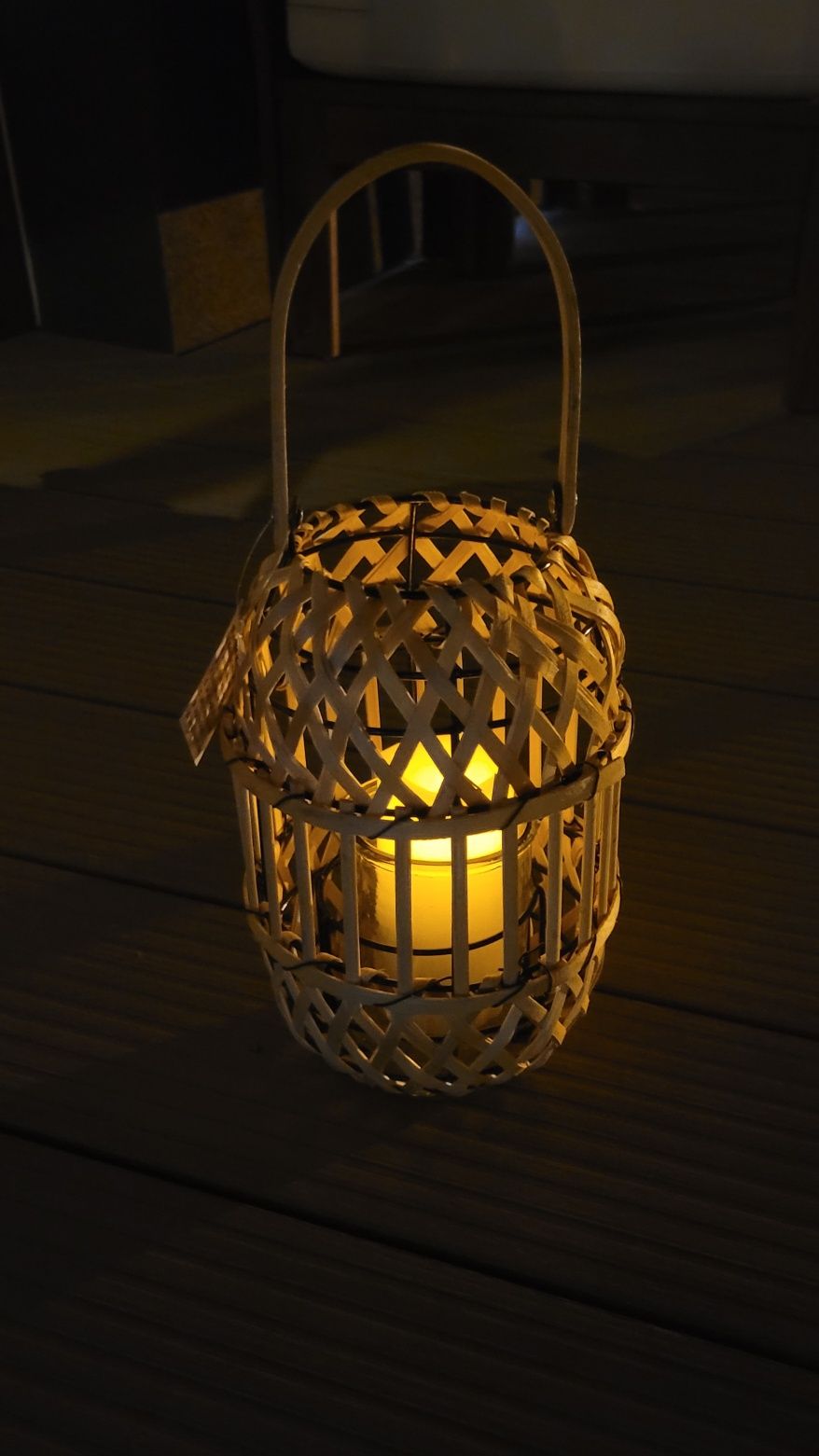 Lampion rattanowy 15x22cm - 4 szt.