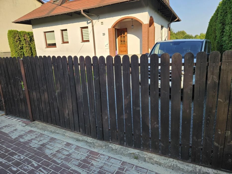 Brama z furtka 5m drewniane