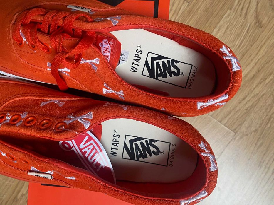 vans vault og era lx x wtaps orange nowe us9 supreme old skool