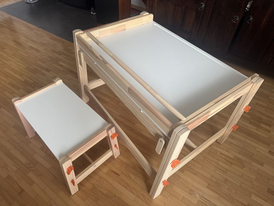 Biurko i ławka Flisat ikea