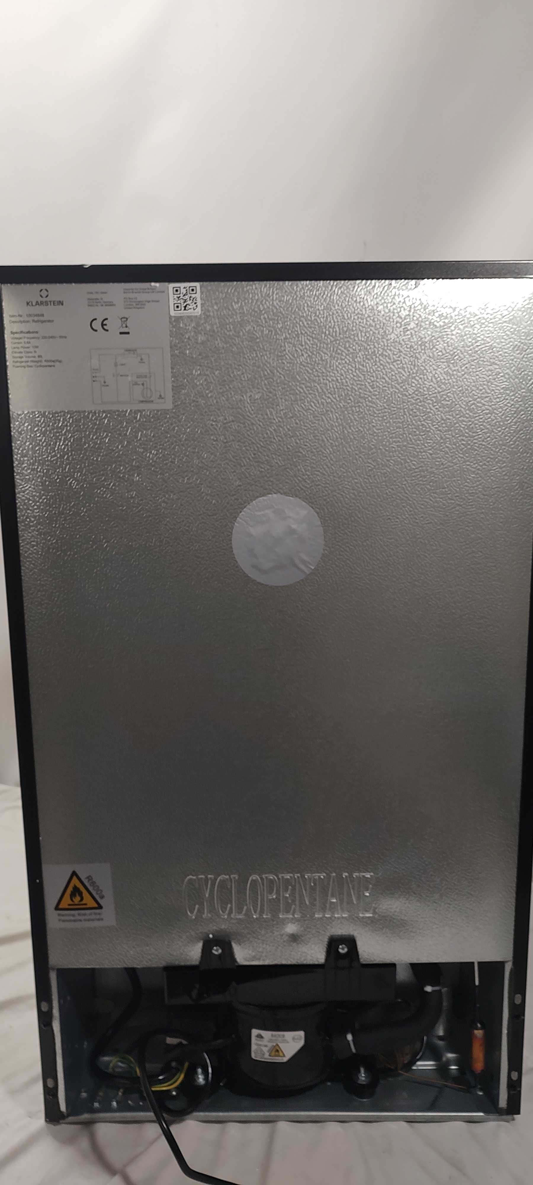 Lodówka szklane drzwi, witryna 80L. Klarstein  S-110