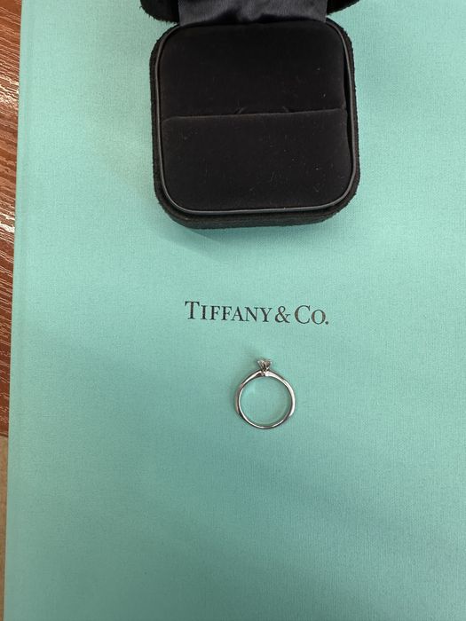 Платинова обручка Tiffany 0,29 карата оригінал