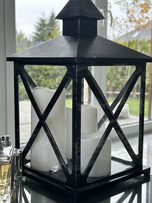 Lampion Nowy na 3 lampki ledowe na baterie