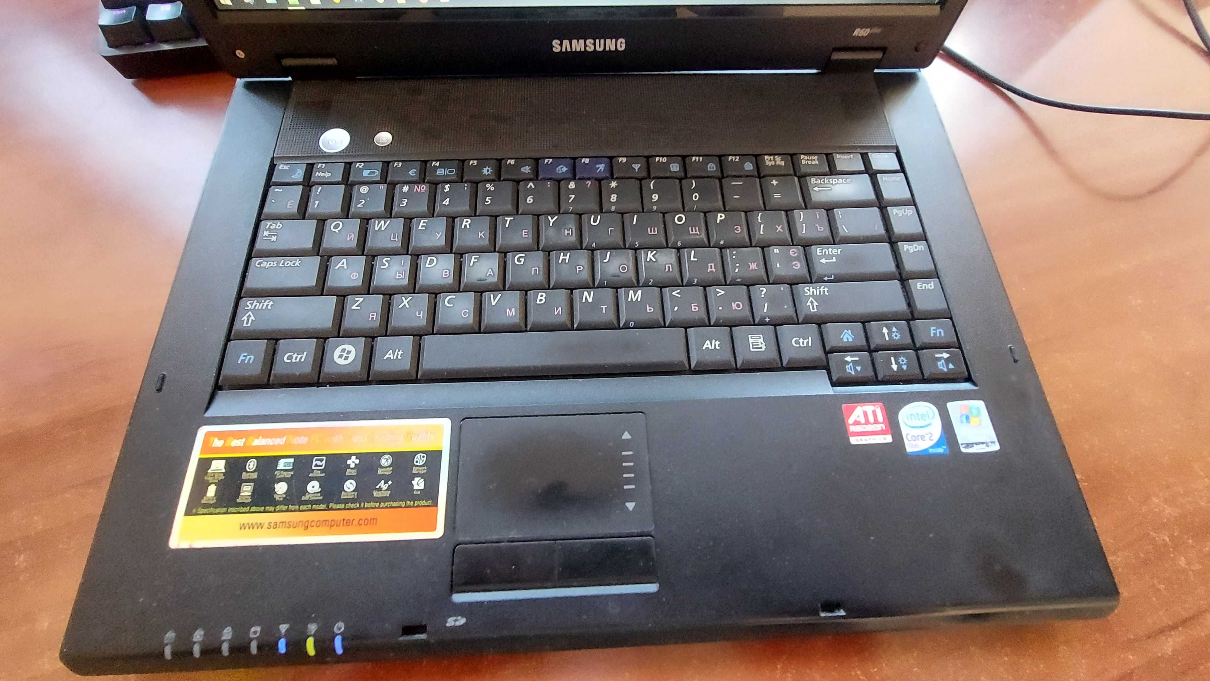 Ноутбук Samsung NP-R60 Plus апгрейд