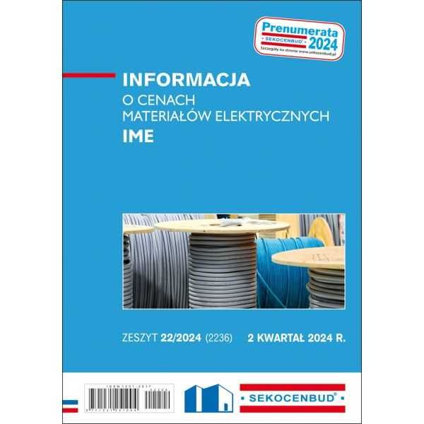 Ceny Materiałów Elektrycznych Sekocenbud IME 2/24