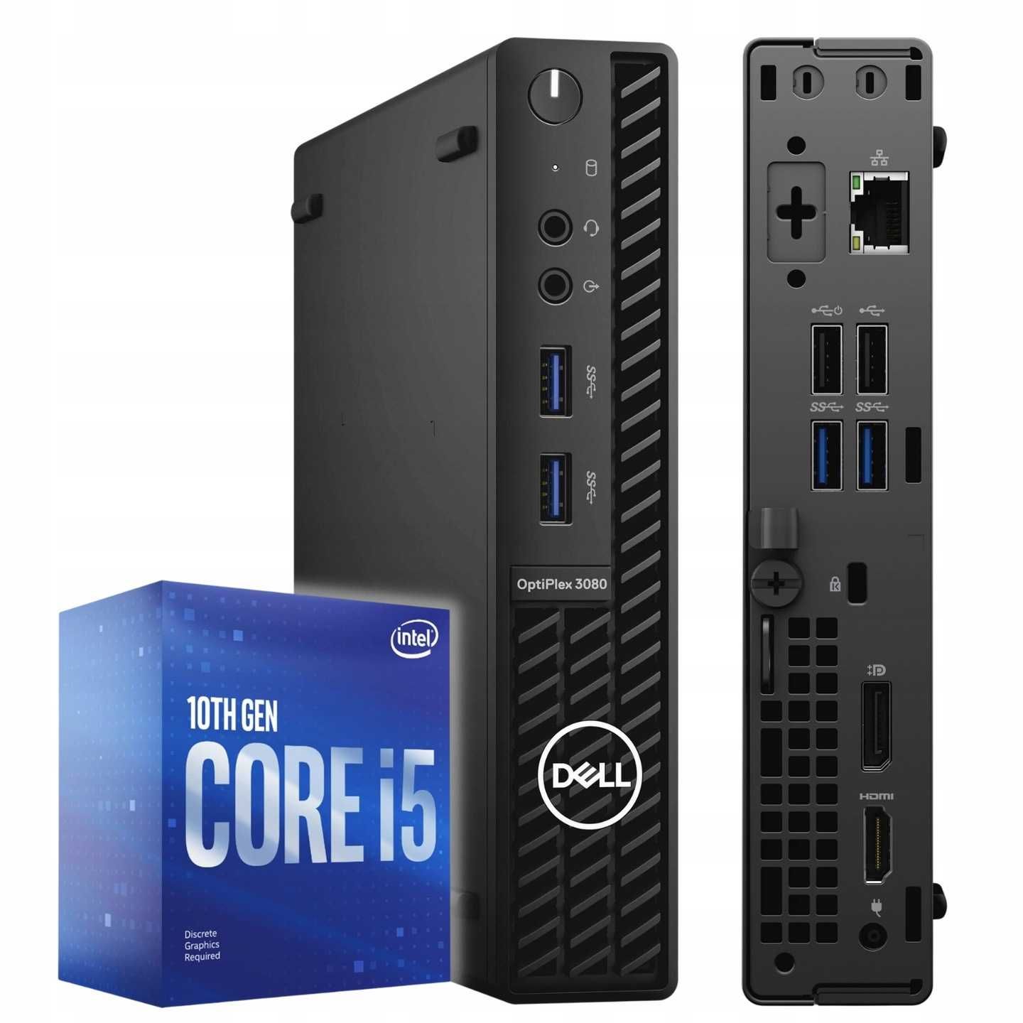Компьютер Dell Optiplex 3080 i5 10500t 16GB DDR4, 120GB SSD, WiFI+BT