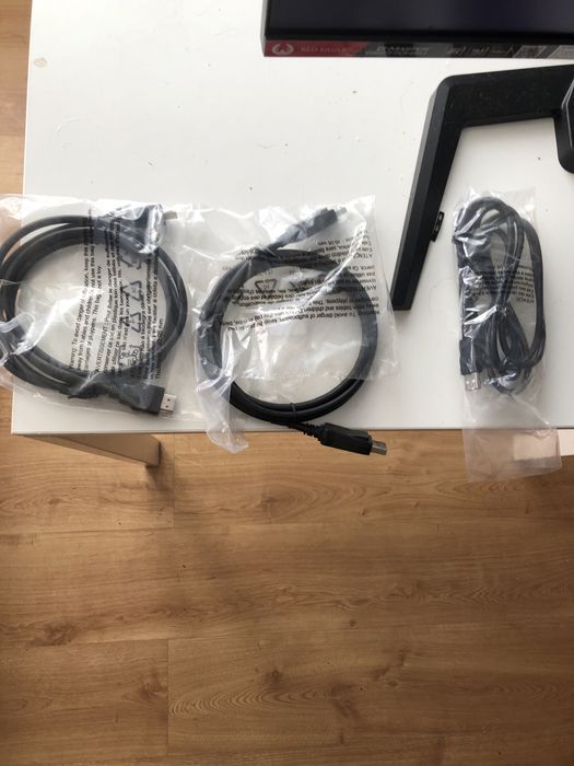 Monitor G-master 165 Hz matryca IPS. 3 kable w zestawie,