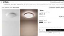 Lampa sufitowa LED biała 30cm, nowa (mam 2 sztuki)
