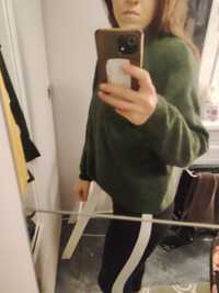 Sweter H&M zielony, bez wad, stan bardzo dobry rozmiar s