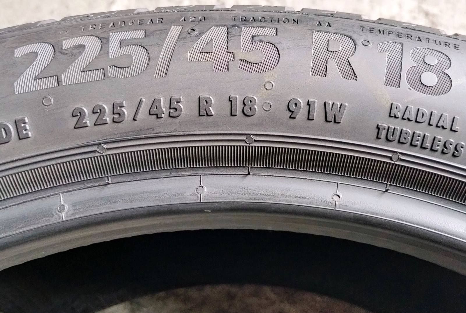 Шини літні R18 225/45 Continental Eco Contact 6