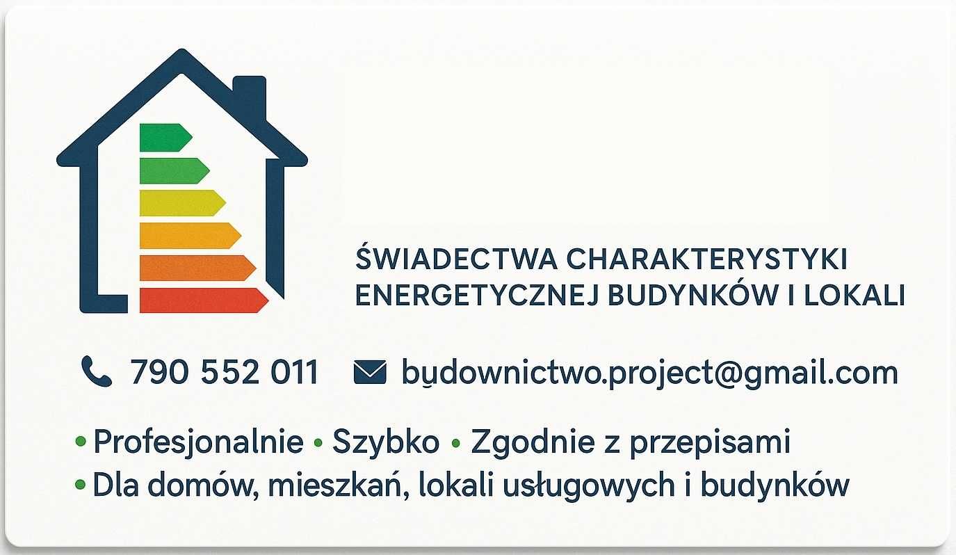 Świadectwa charakterystyki energetycznej NAJTANIEJ, szybko nawet w 24h