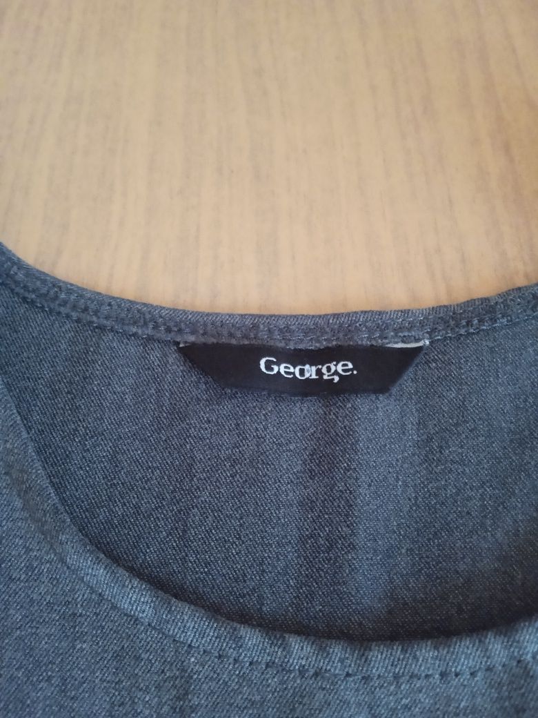 Школьный сарафан платье George серого цвета на 9-10 лет / р. 134-140.