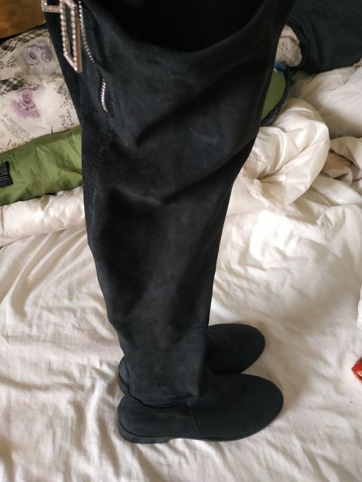 Ботфорти високі нові замша нубук 39 р