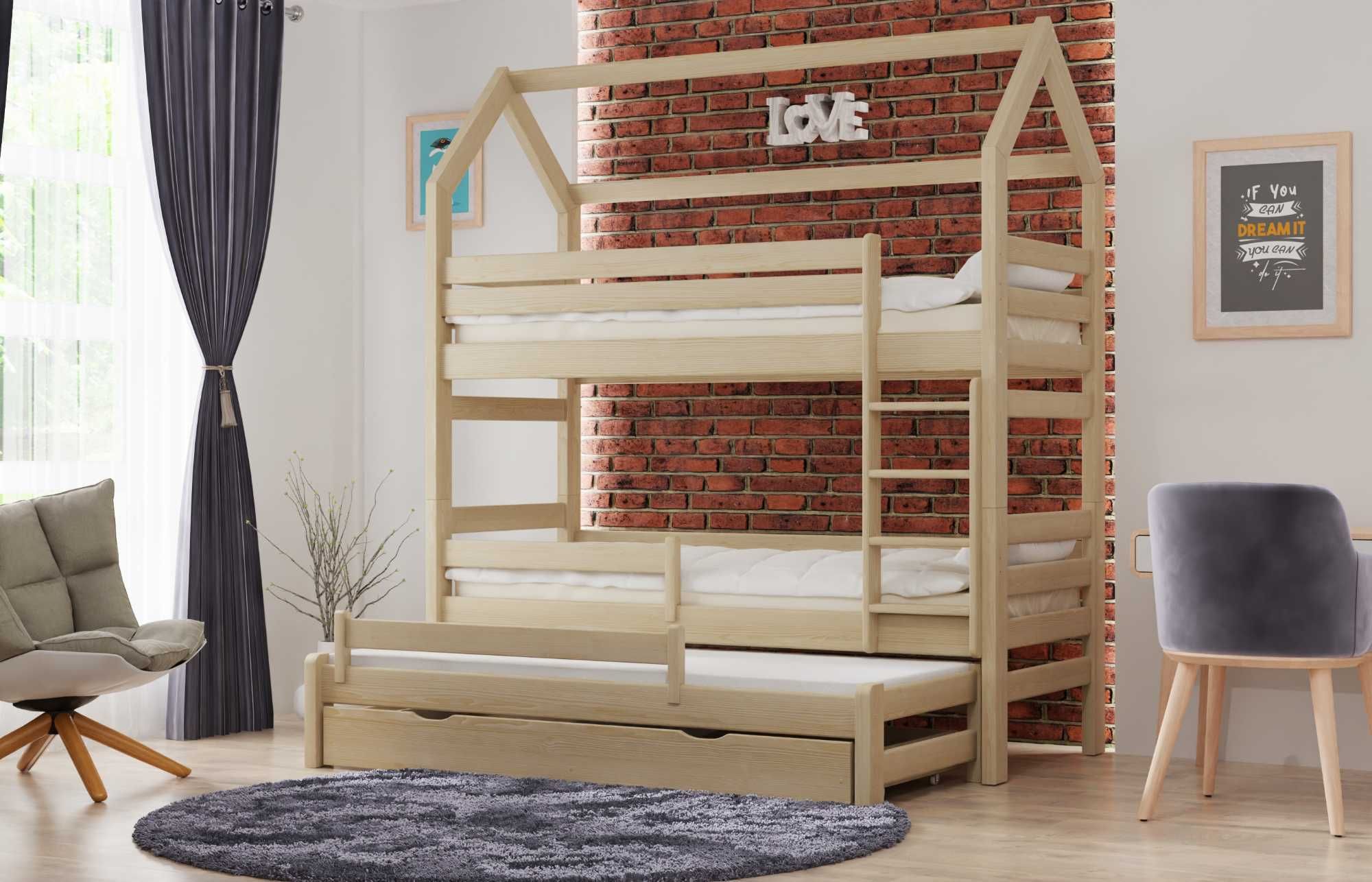 Łóżko podwójne piętrowe dla dzieci