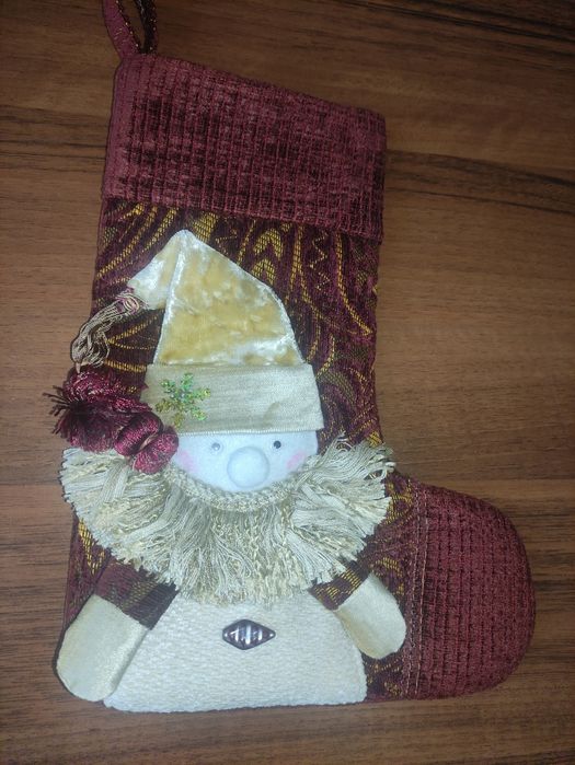 Подарункові Ексклюзивні Новорічні/Різдвяні чобітки/шкарпетки Handmade