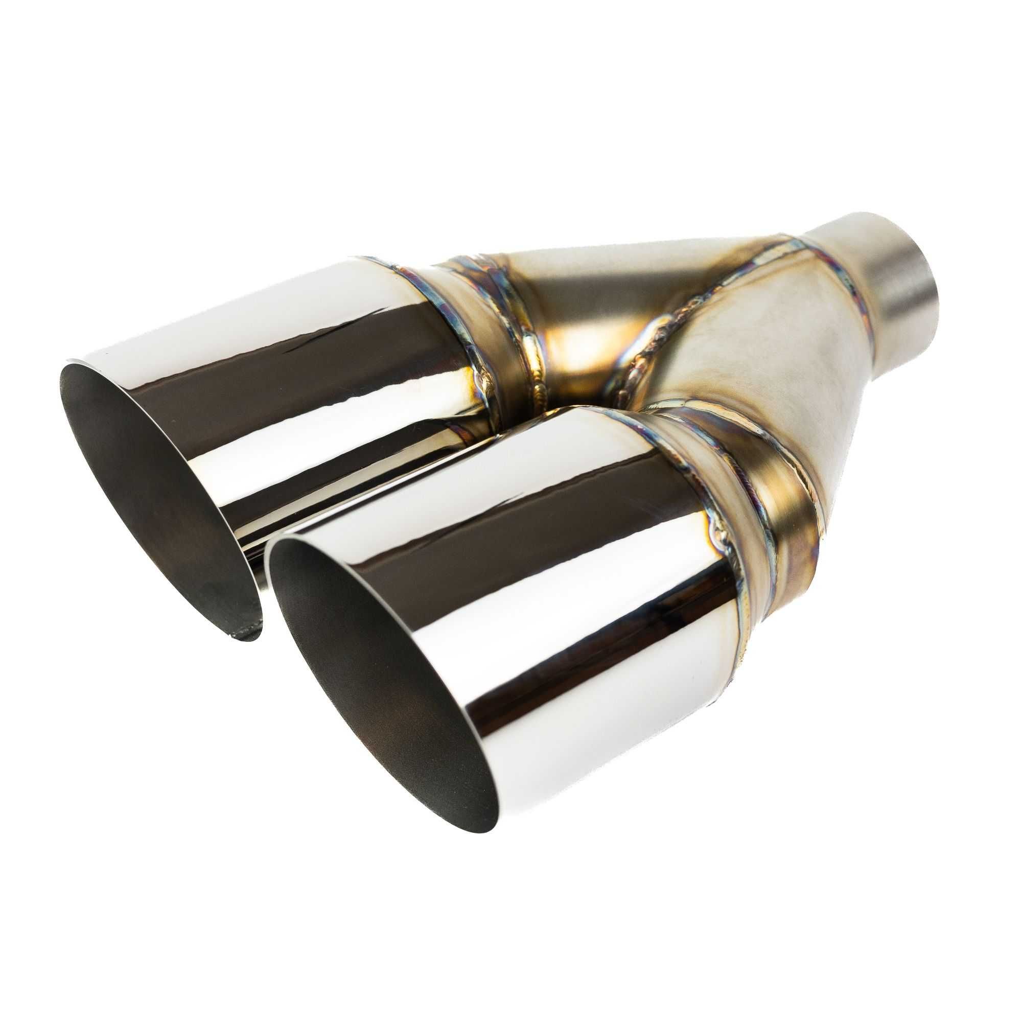Końcówka wydechu/tłumika 2x102mm ścięta pod skosem