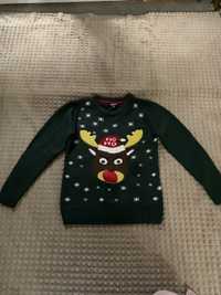 Новогодний свитер детский 9-10 лет 134-140 см