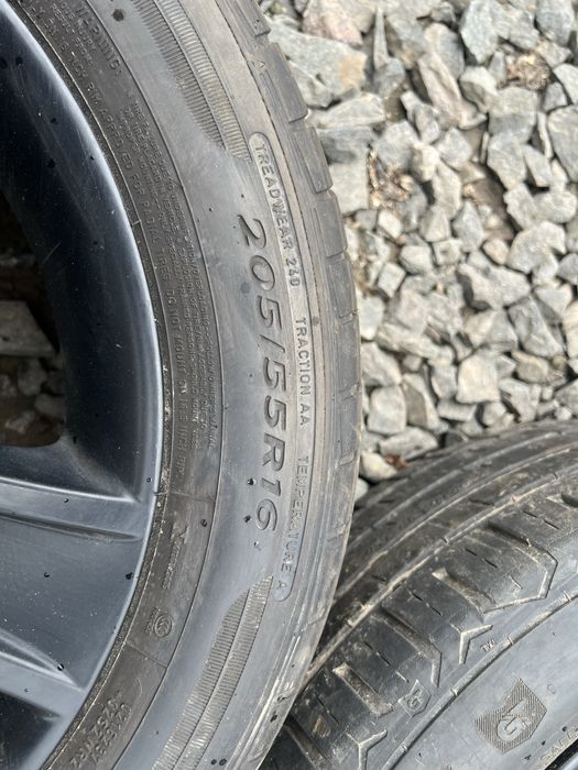 Шини 205 55 16 Dunlop/General + Диски Mazda оригінал R 16 5x114.3
