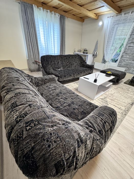 Диван двійка пуф