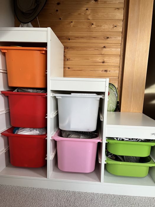 TROFAST Regał z pojemnikami, biały 99x44x94 cm Ikea
