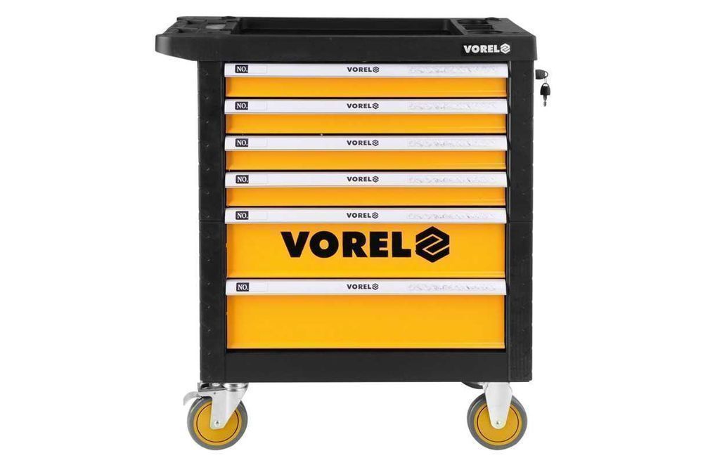 MOCNA i FUNKCJONALNA Szafka serwisowa Vorel żółto-czarna NOWA FV