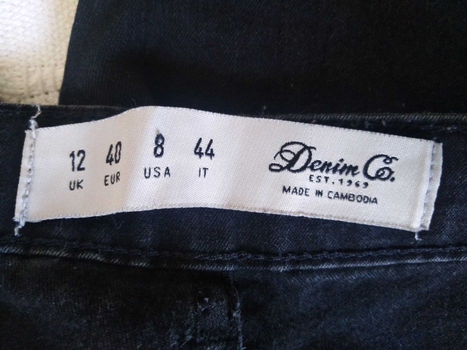 Calças Ganga Negras Denim Co. 40