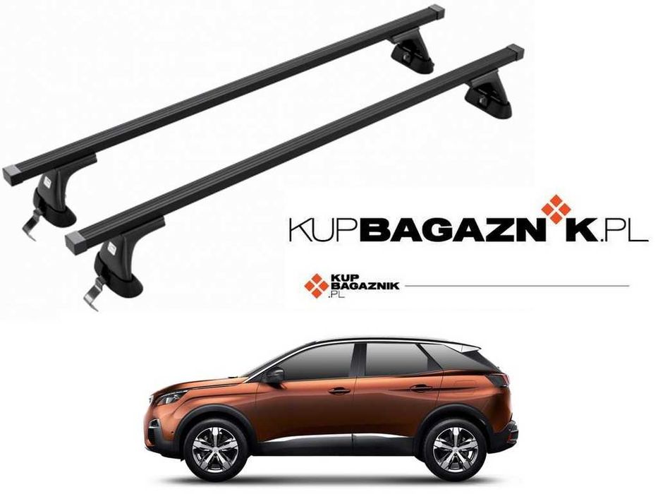 Bagażnik Dachowy PEUGEOT 3008 II 2017 do 2024 bazowy belki bez relingi