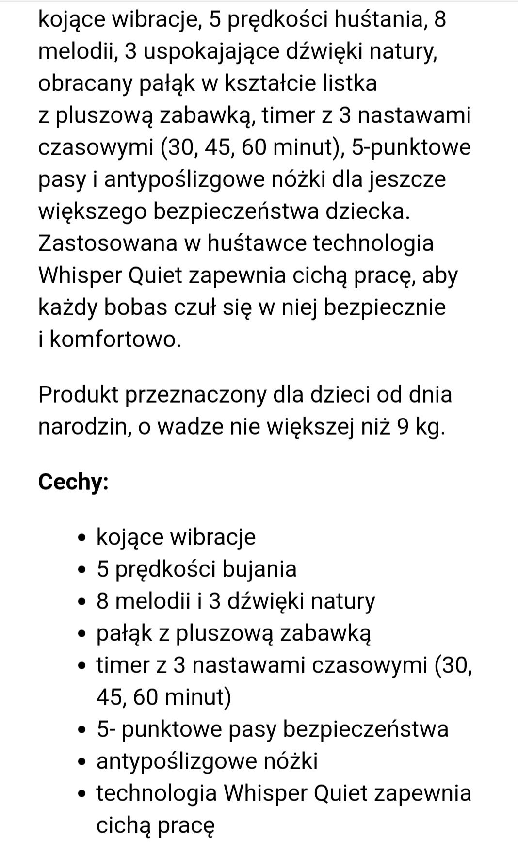 Huśtawka hybrydowa Ingenuity CovertMe