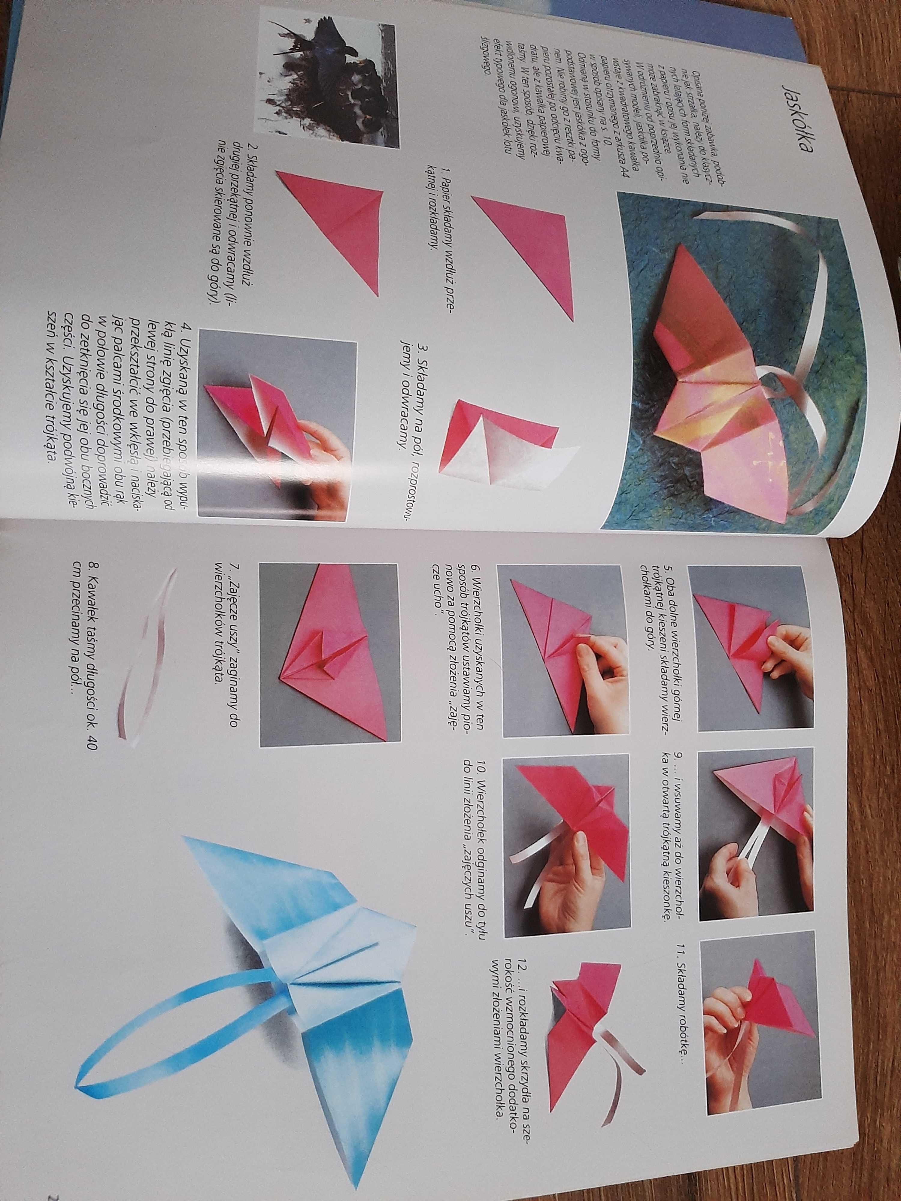 Książka origami zabawki z papieru