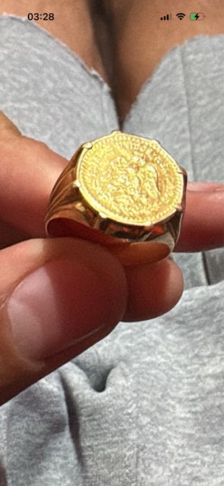 Ouro 19 k /22k anel