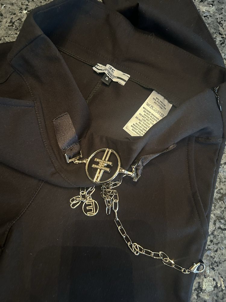 Spodnie Elisabetta Franchi z mega breloczkiem r.S