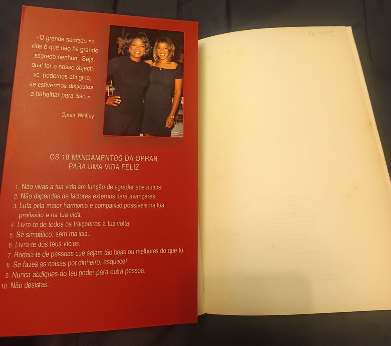 Livro  da apresentadra Oprah