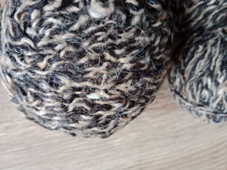 118 Gr brązowy melanż wełna włóczka