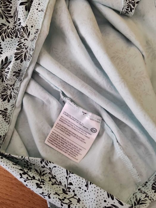 Wygodna miętowa sukienka midi Yessica rozmiar ok 46/48 bawełna/elastan