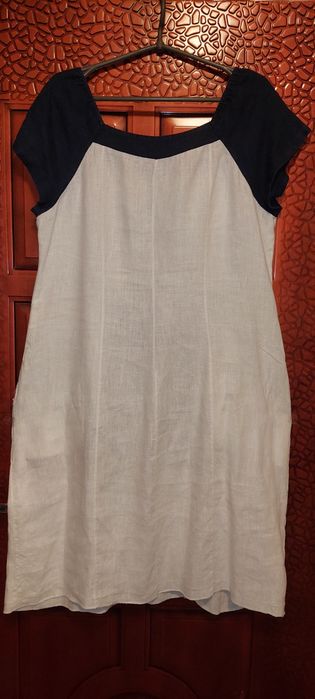 Льняное платье сарафан туника