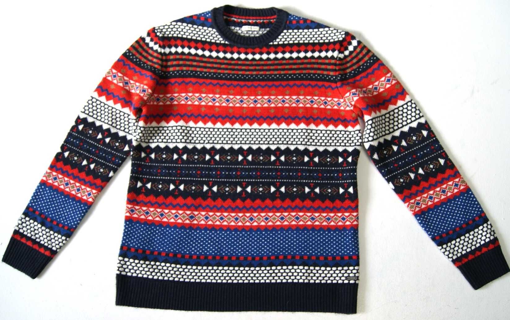 TOM TAILOR ROZ.XL sweter męski ciepły piękny grubszy jak nowy