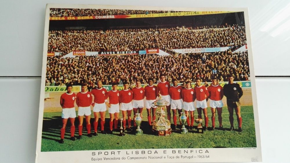 Separata do S.L.Benfica Campeão Nacional e vencedor da Taça 1954/1955