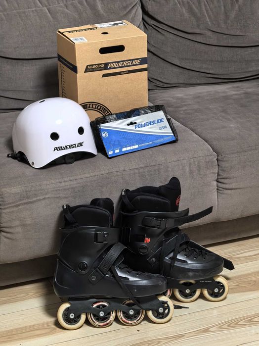 Rolki Powerslide Męskie Black Zoom 80 rozmiar 43 - 44