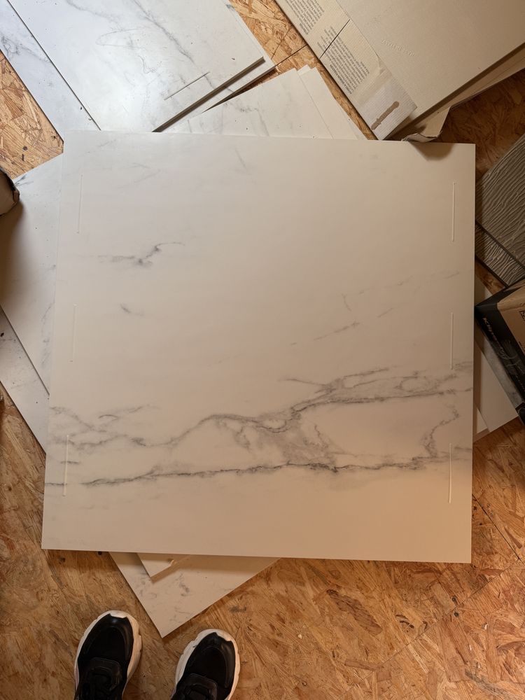 Płytki imitujące marmur biały 80x80
