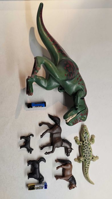 Playmobil плеймобиль плеймобіль лошадь кінь конь динозавр собака пес