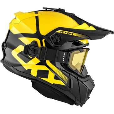 Kask atv skuter śnieżny CKX TITAN Black/Yellow Can-am