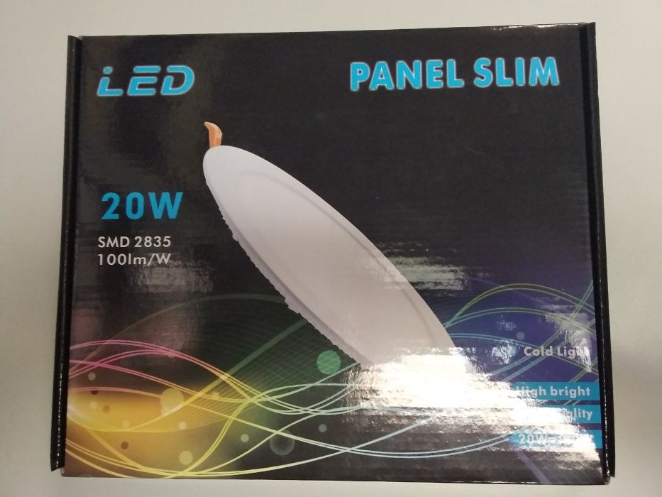 Painel Slim LED Circular (4 unid) 20W SMD 2835