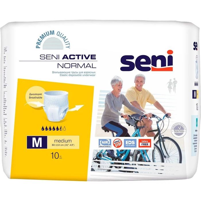 Підгузки для дорослих Seni Active Normal Medium №10
TZMO (Польща)
