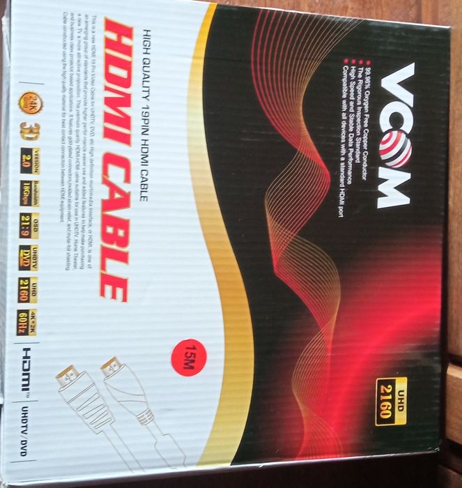 Hdmi cable 2k 15m метрів