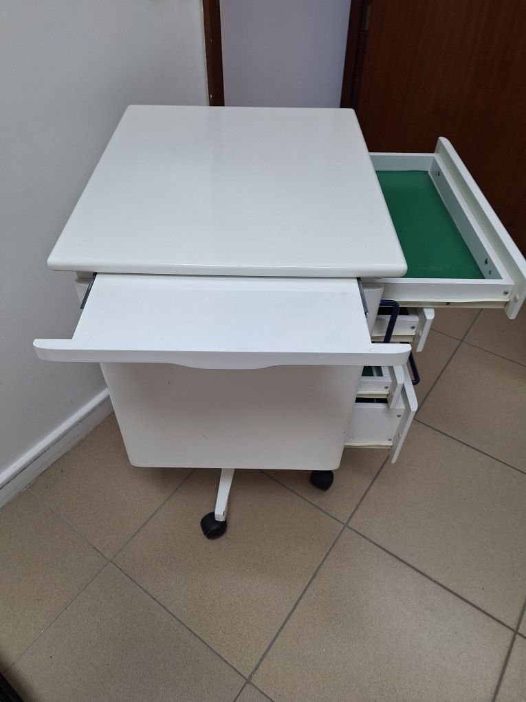 Armário  rodado de apoio em gabinete dentário ou ORL