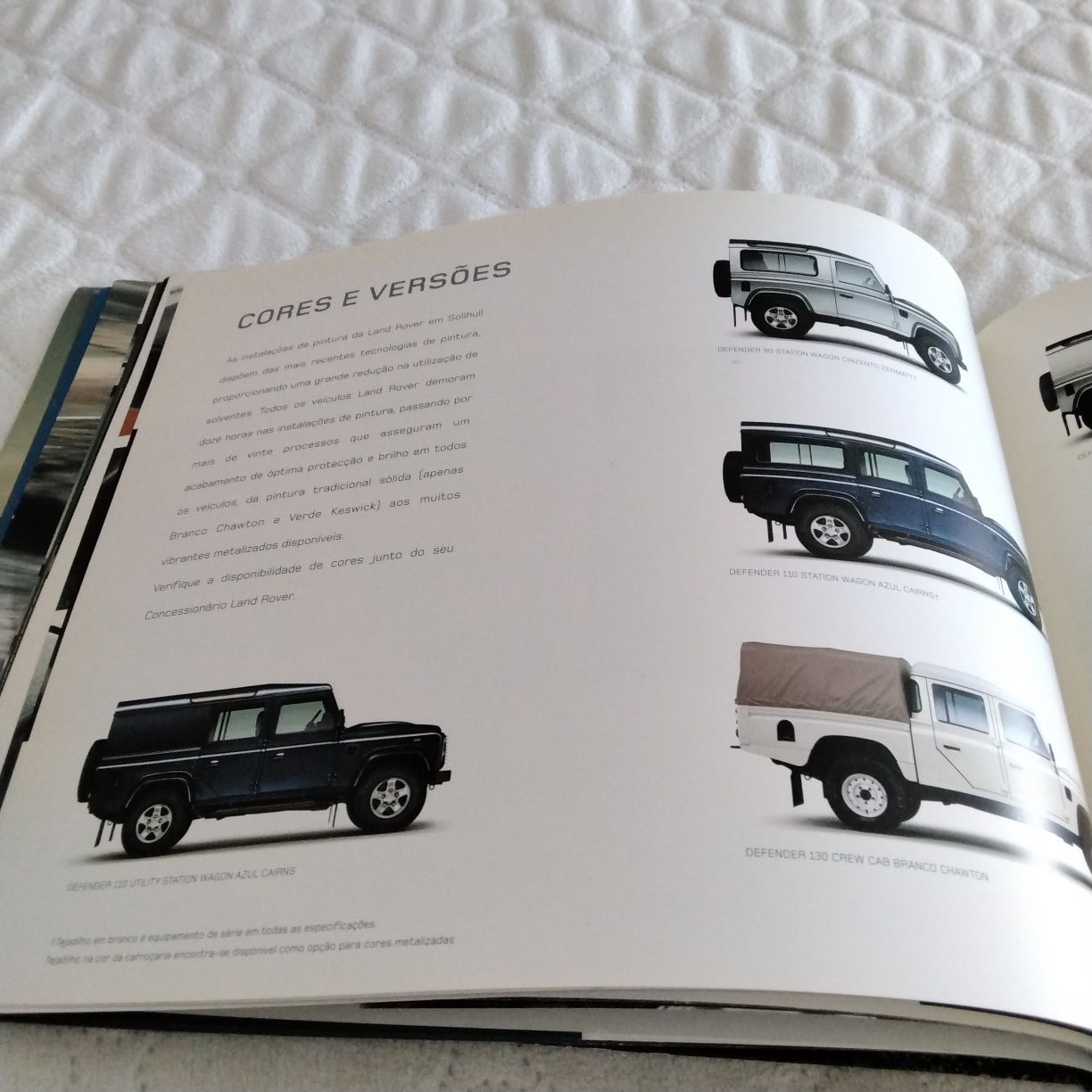 Catálogo do Land Rover Defender de 2007