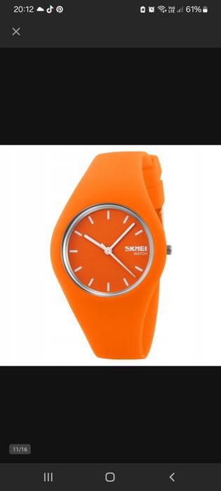 Zegarek damski SKMEI analog pasek silikonowy.