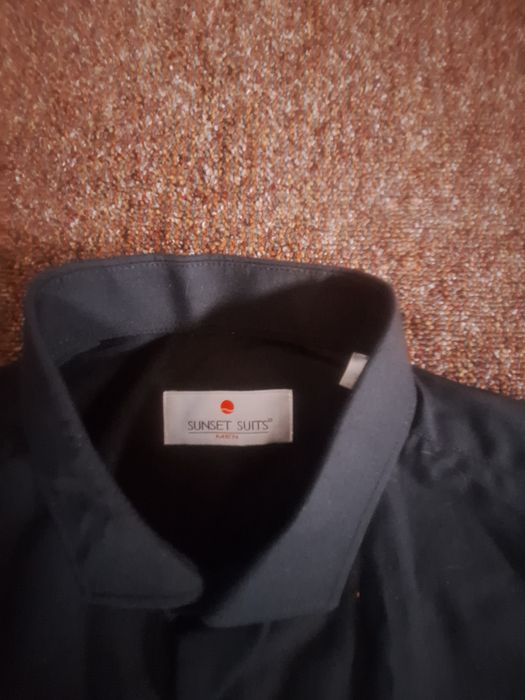 Koszula męska czarna sunset suits