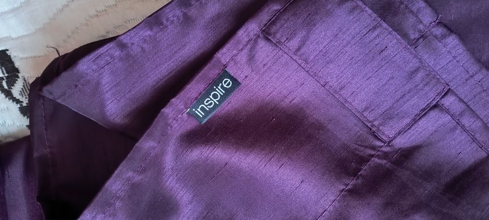 Zasłony 4 sztuki fioletowe plus chwosty firmy Inspire